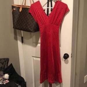 Banana Republic Red midi dress